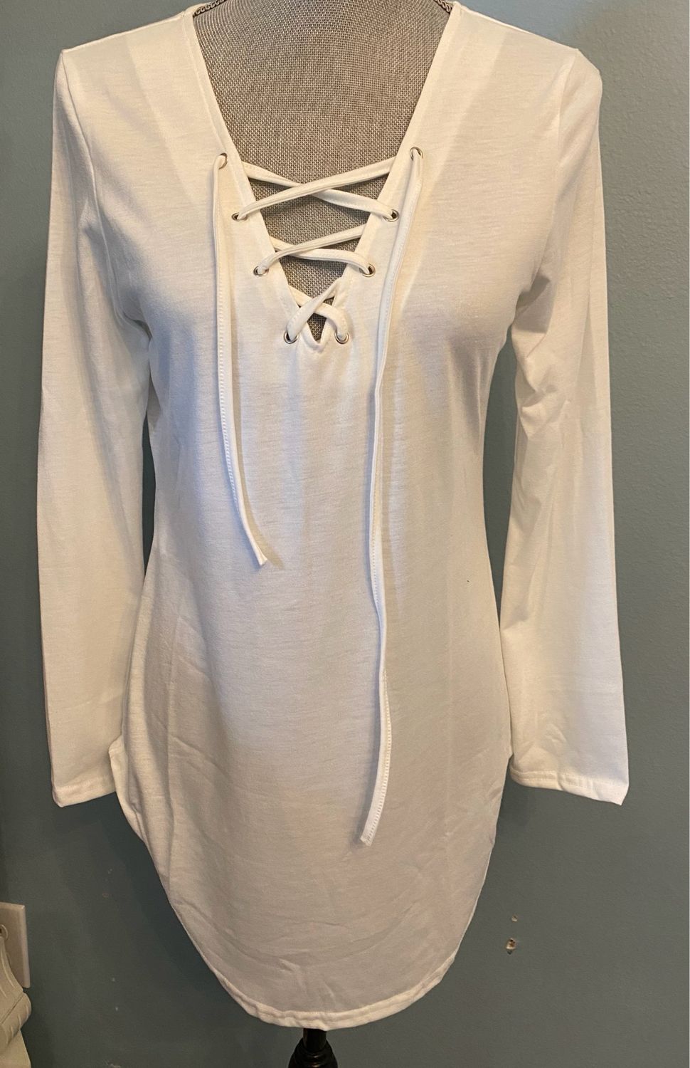 White Knit Top