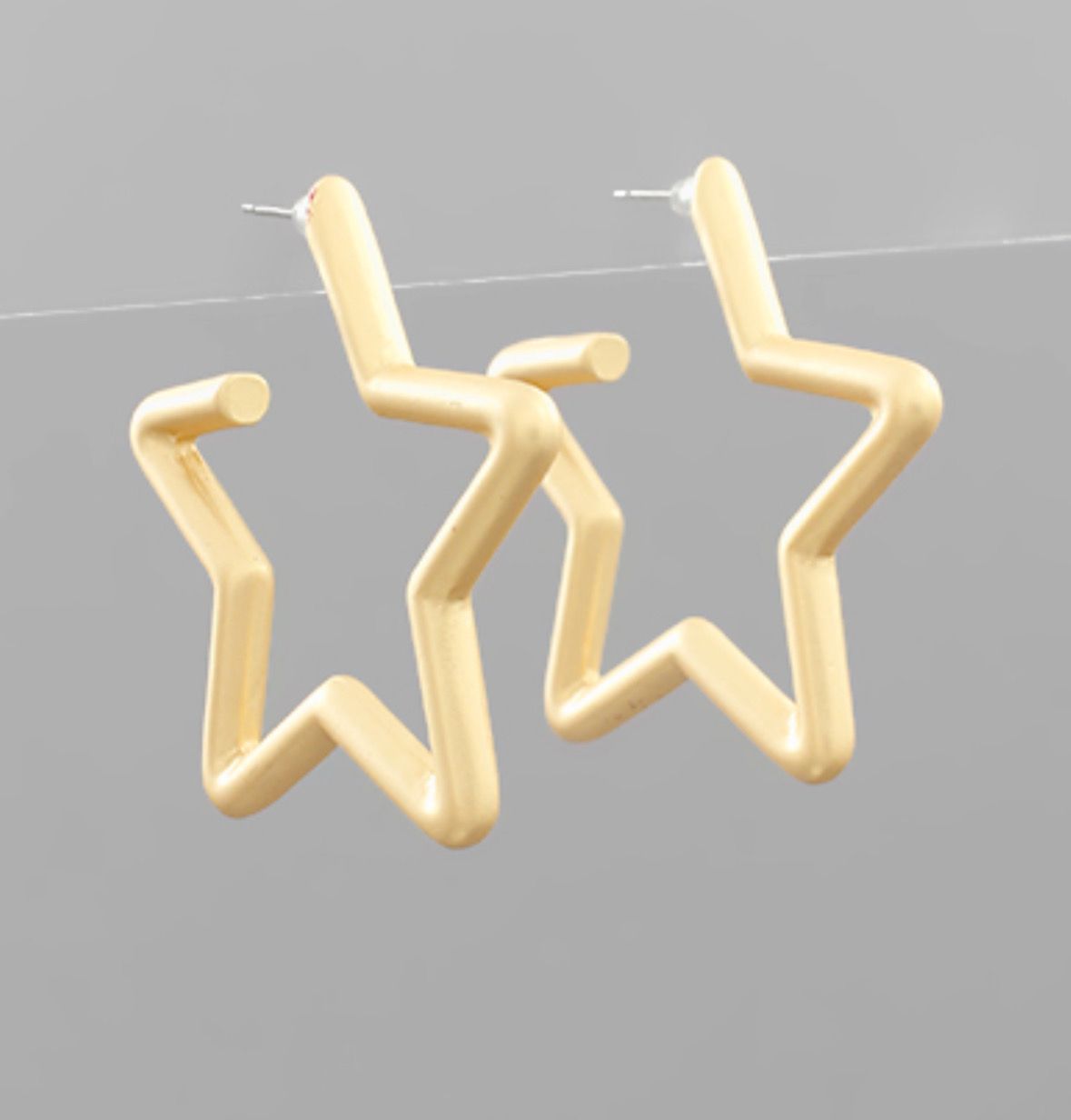 Star Hoop Earrings