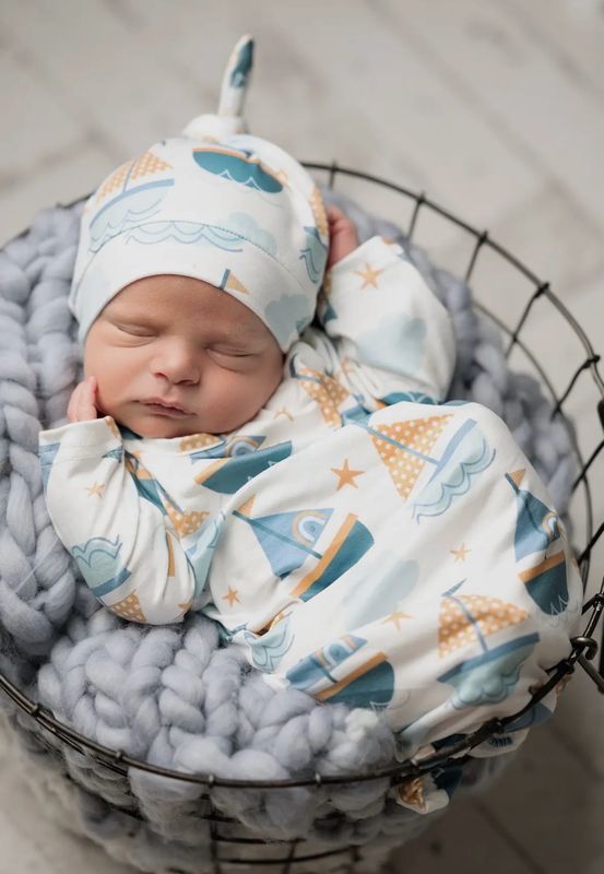 Newborn Gown and Cap
