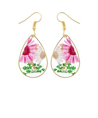 Floral Teardrop Earrings