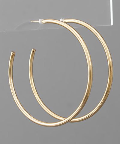 Large Gold Hoop Earrings