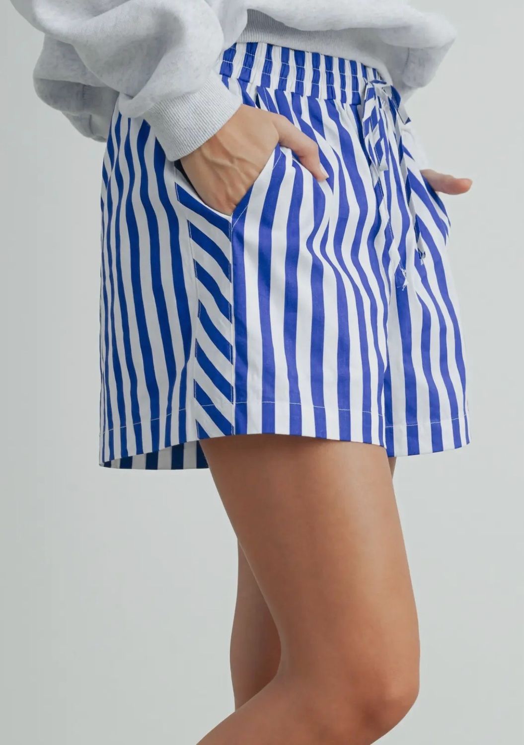 Blue and White Shorts