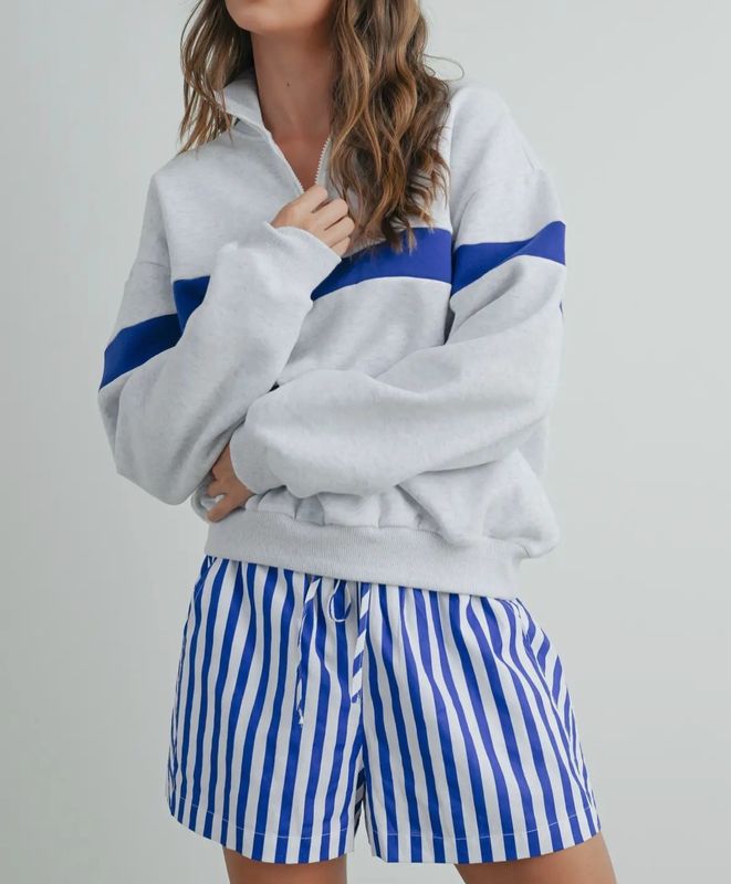 Blue and Grey Pullover