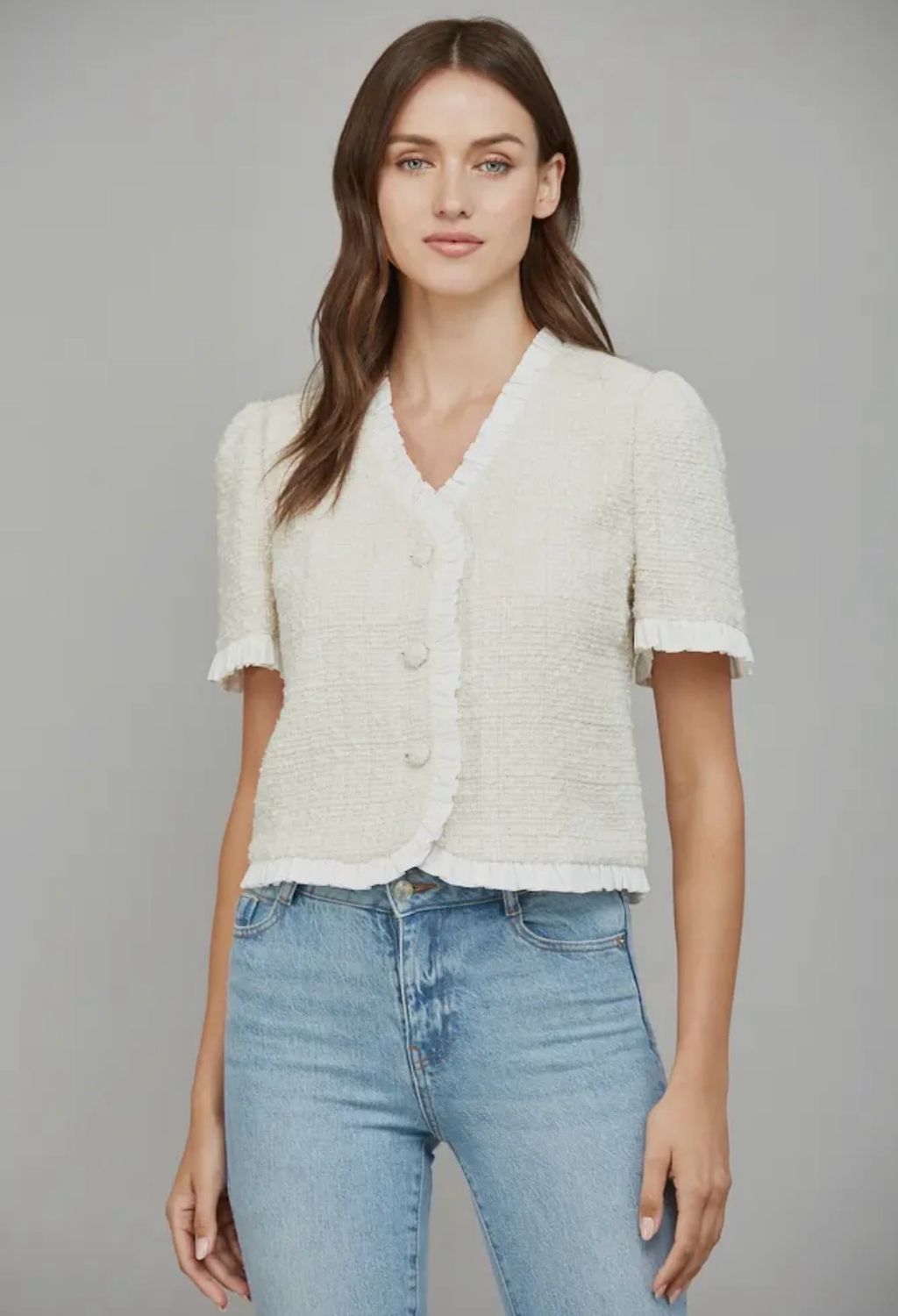 Cream Sparkle Jacket