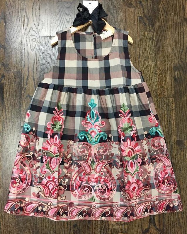 Girls Plaid Dress