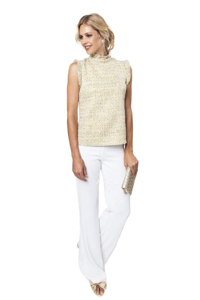 Julie Brown Jazzy Tweed Top