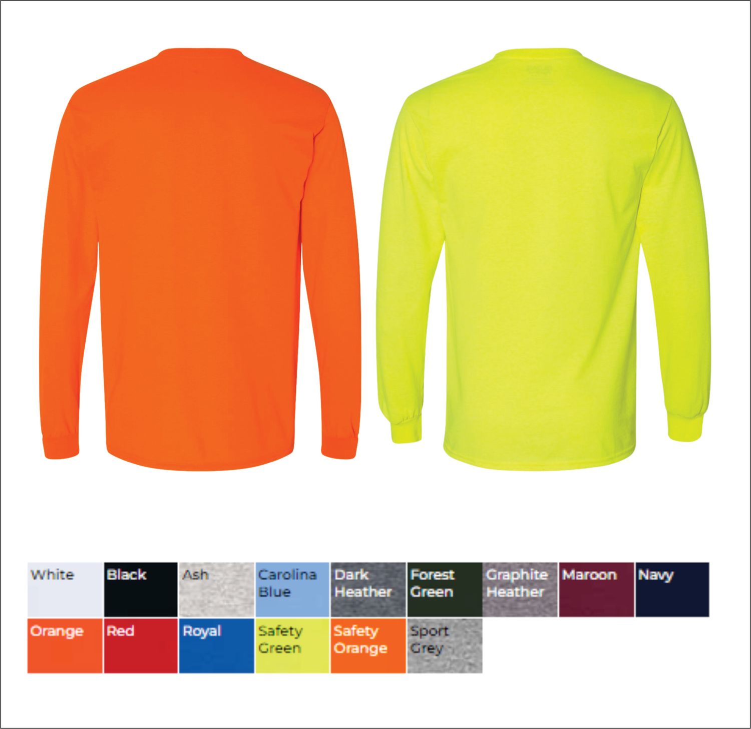DTF PRINTED Long Sleeve T-Shirt