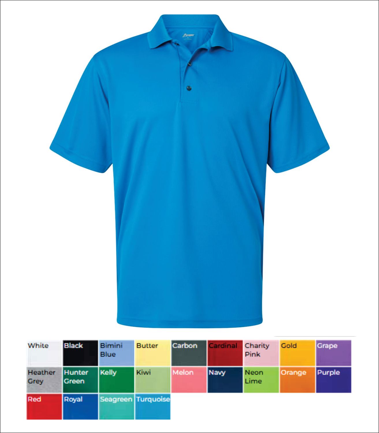 B-DTF PRINTED Paragon Performance Mini Mesh Polo