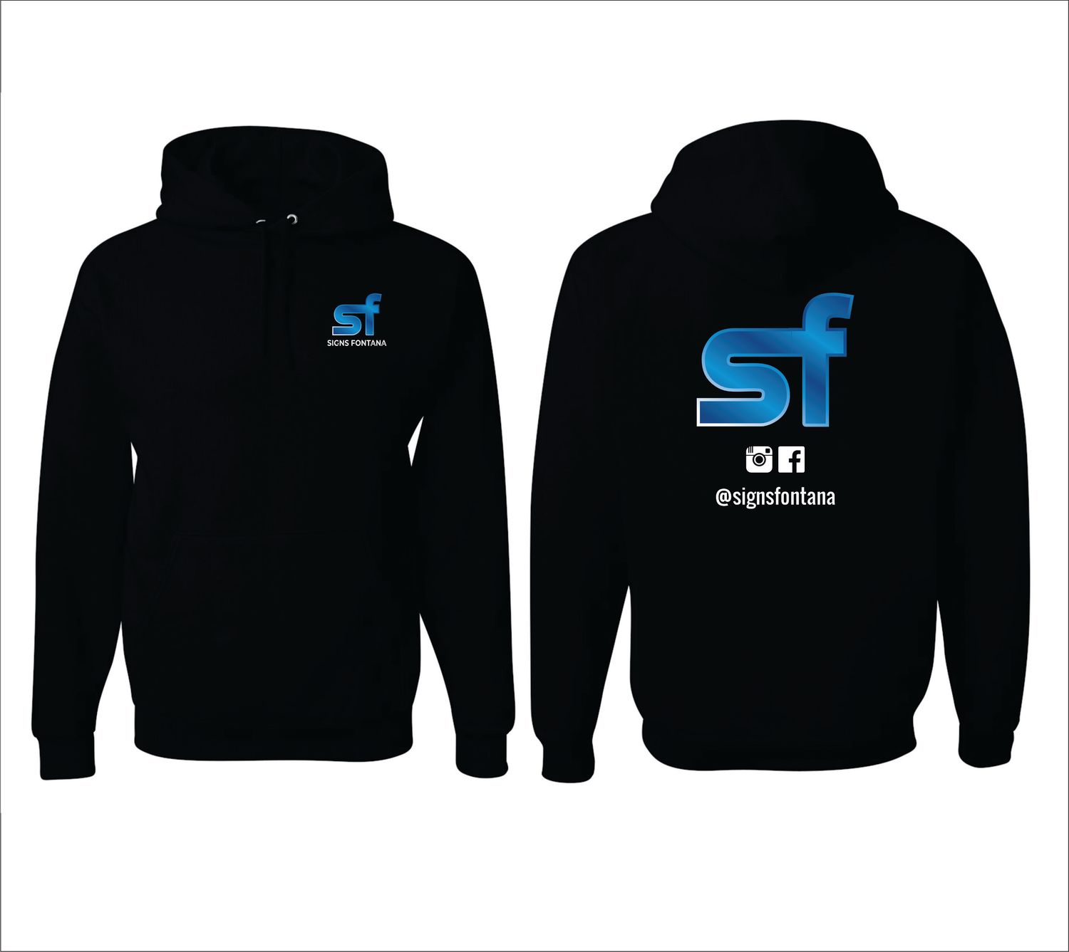 A DTF CUSTOM PRINTED Hooded Sweatshirt