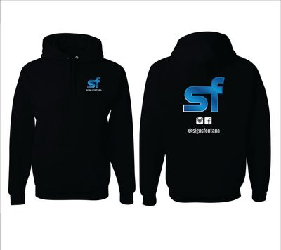 A DTF CUSTOM PRINTED Hooded Sweatshirt