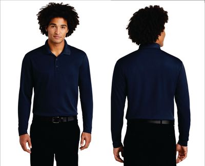 B-DTF PRINTED Sport-Tek ST640LS PosiCharge ® RacerMesh ® Long Sleeve Polo