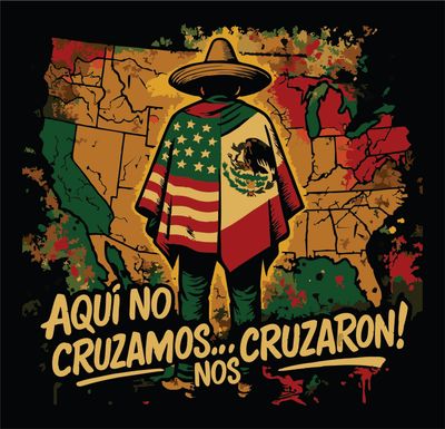 Aqui no Cruzamos nos cruzaron Digital Logo