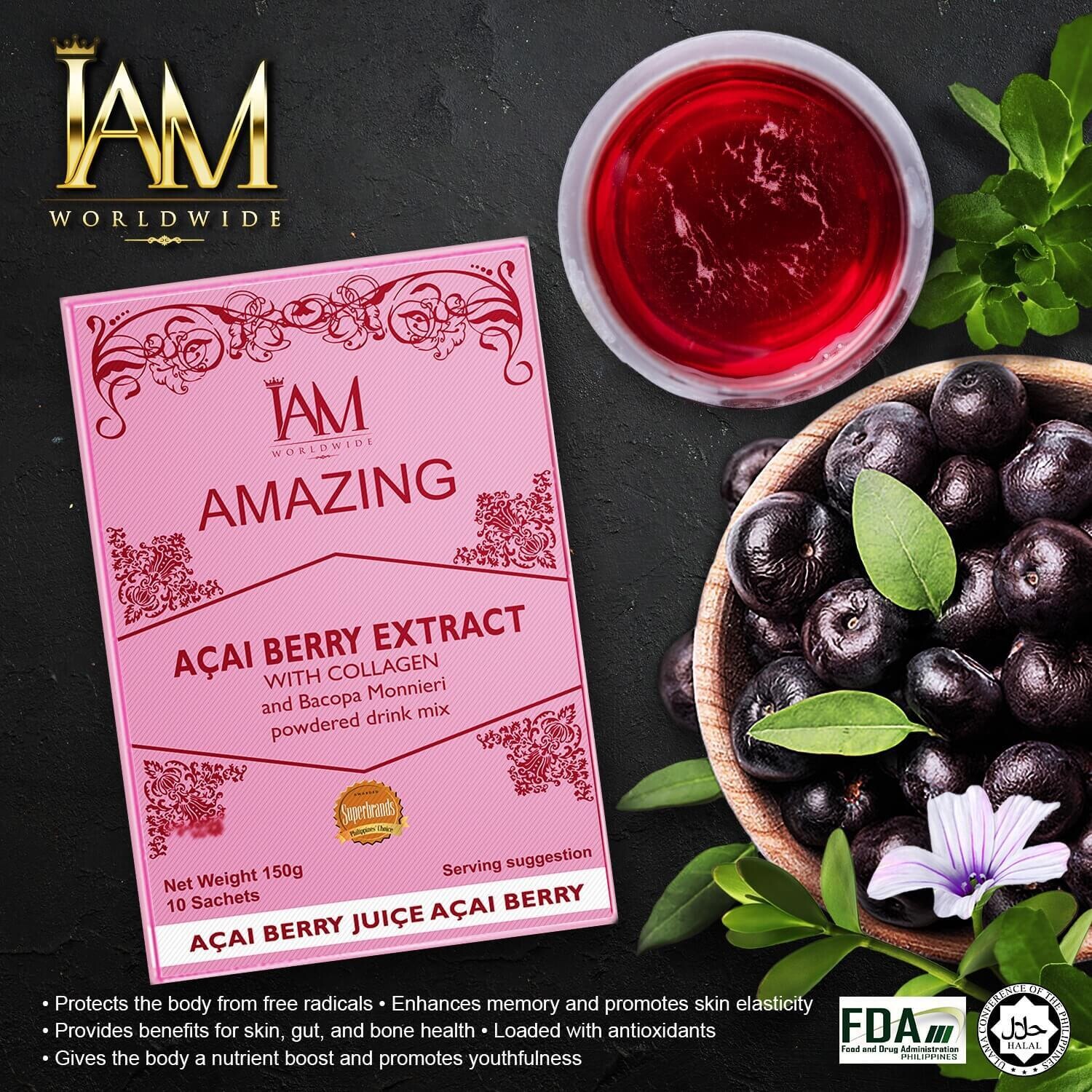 AMAZING Açai Berry Extract with Collagen and Bacopa Monnieri