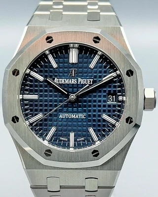 2021 Audemars Piguet Royal Oak 37MM Blue Dial Steel Bracelet (15450ST)