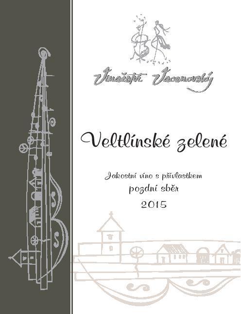 Veltínské zelené, pozdní sběr 2015 Veltínské zelené, pozdní sběr 2015