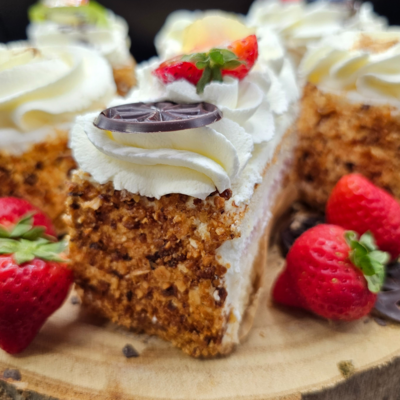 Slagroom cake gebak