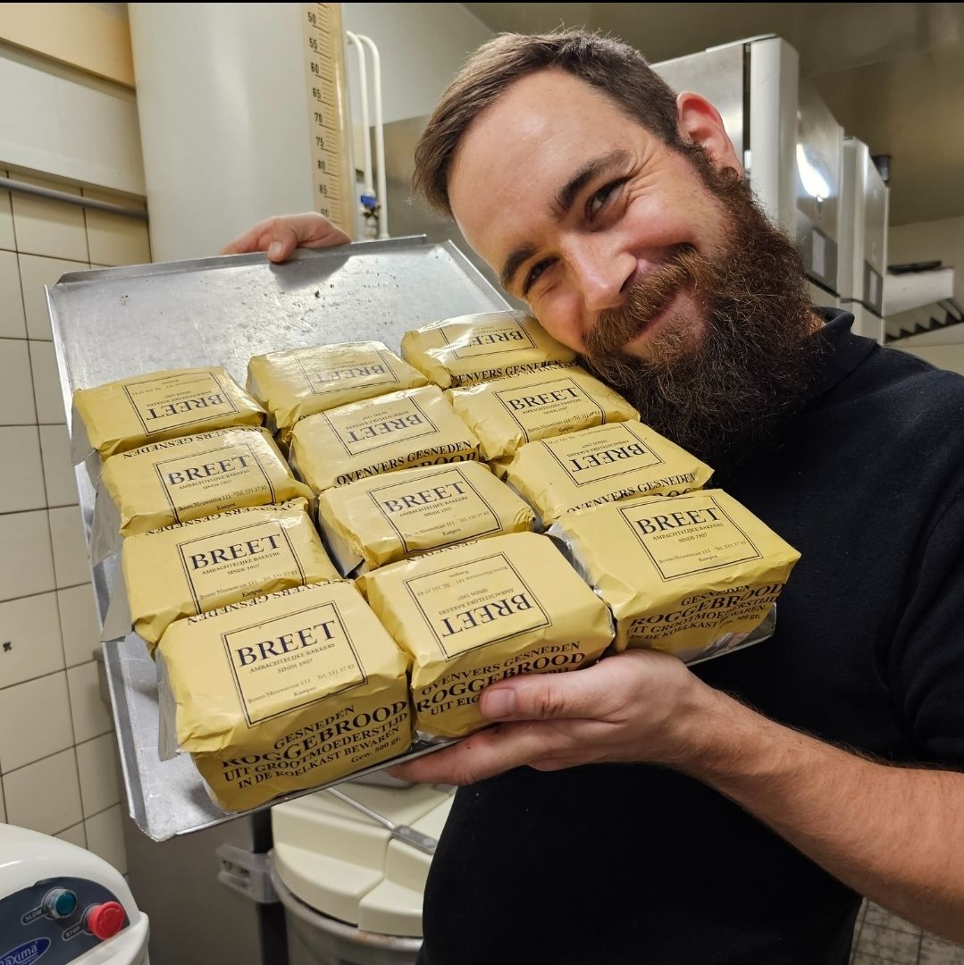 Roggebrood gesneden
