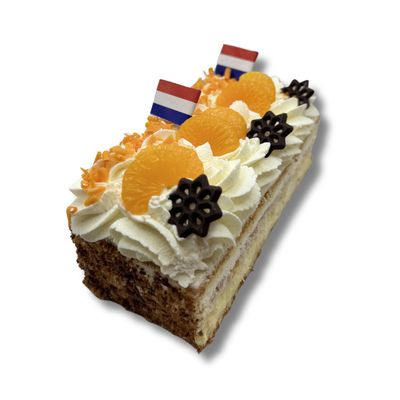 Oranje slagroomschnitte