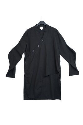 SOUNDWAVE BLACK COTTON SHIRT
