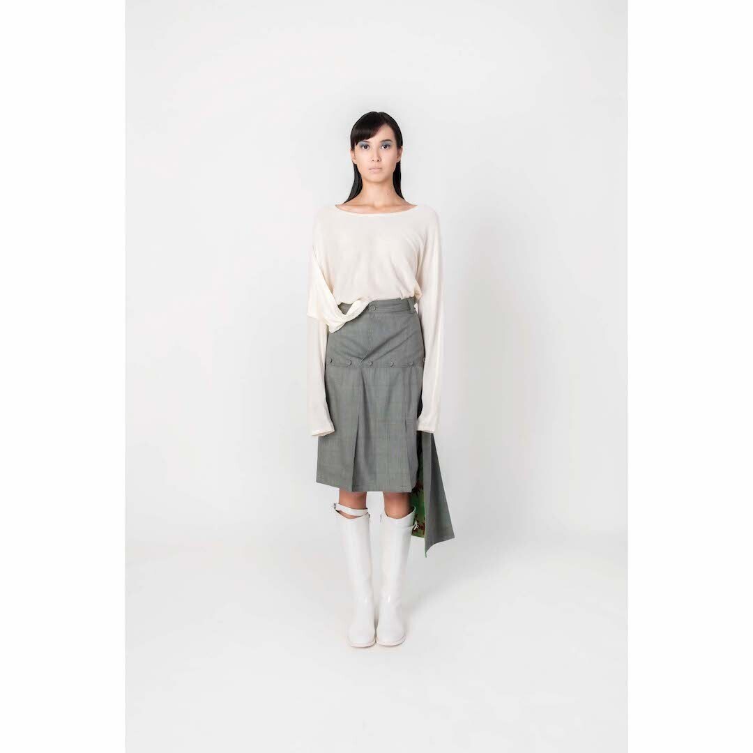 ROCK AND SKIN PANEL SKIRT