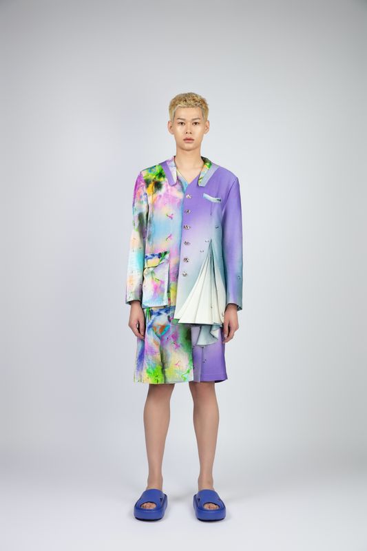 THE DAWN ASYMMETRIC MORNING GLORY COAT