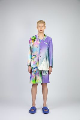 THE DAWN ASYMMETRIC MORNING GLORY COAT