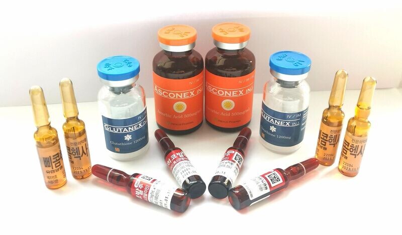 Vitamin C, Glutathione, Vitamin B12, B Complex from Vitality Vitamin Vials
