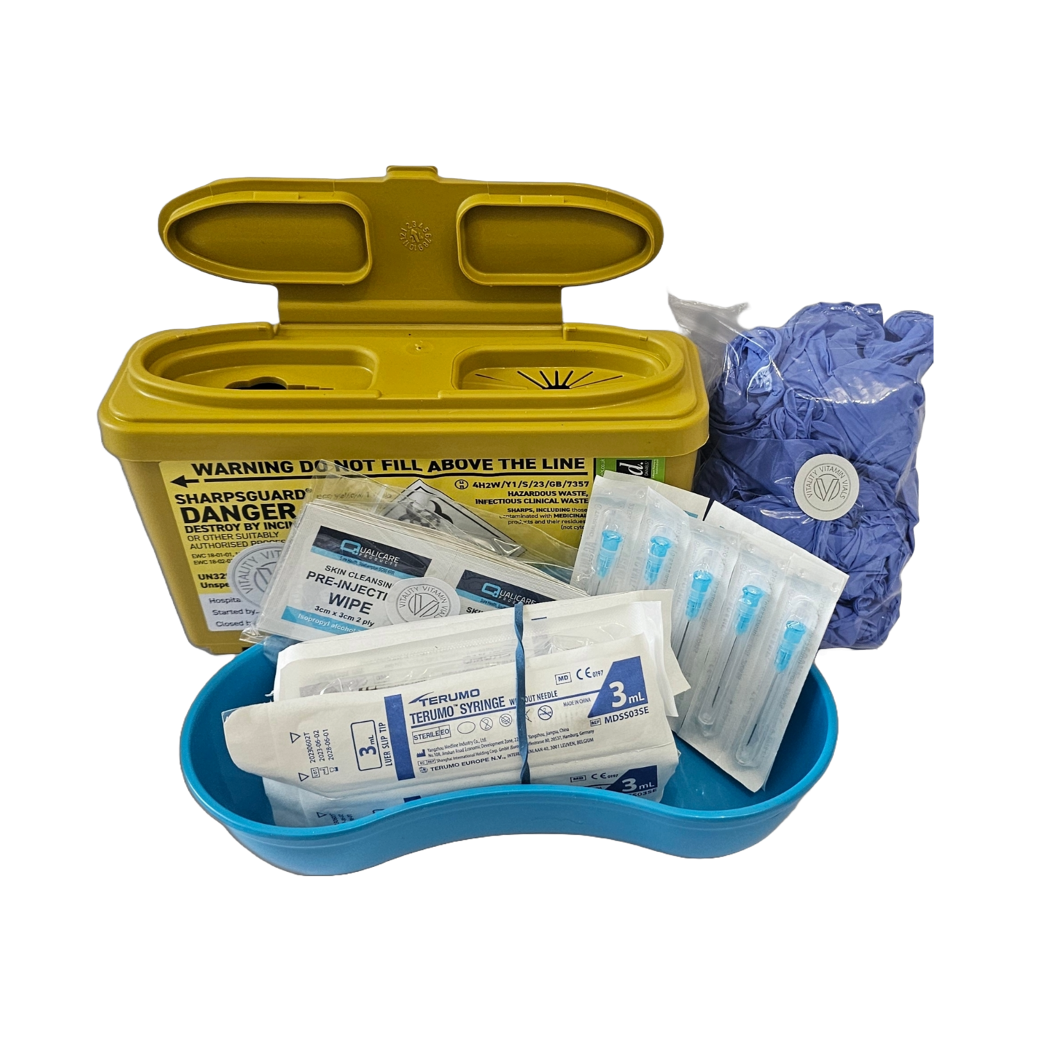 IM Injection kit, everything you need to administer IM injections  from Vitality Vitamin Vials