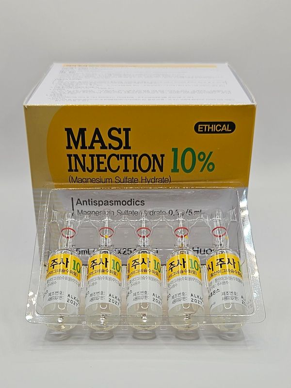Magnesium Sulphate Box and five ampoules from Vitality Vitamin Vials