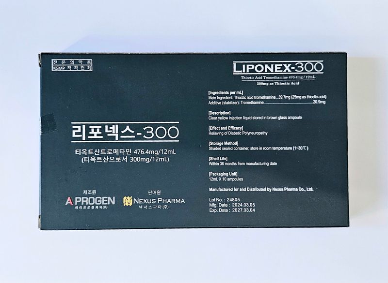 Thioctic Acid Ampoule - Liponex-300 (25mg/ml)