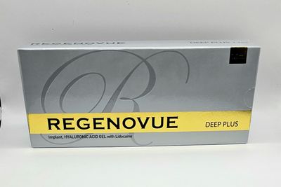 Regenovue Deep Plus - 1× 1ml Syringe with Lidocaine  Regenovue Deep Plus front of box from Vitality Vitamin Vials