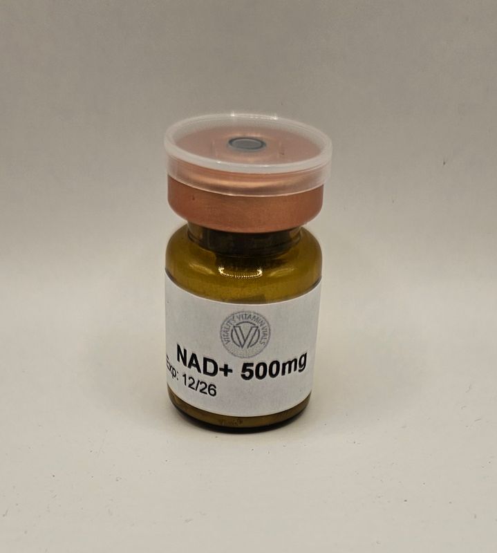 NAD+ 500mg vial from Vitality Vitamin Vials