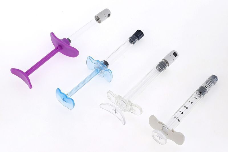 Four dermal filler pre-filled syringes from Vitality Vitamin Vials