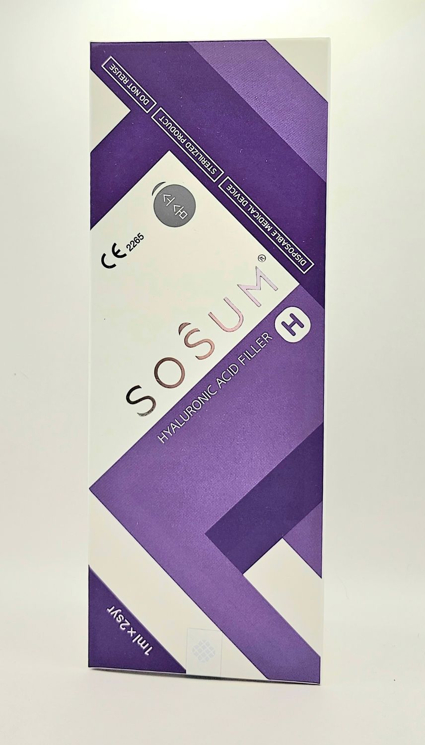 Sosum H lidocaine free front of box from Vitality Vitamin Vials