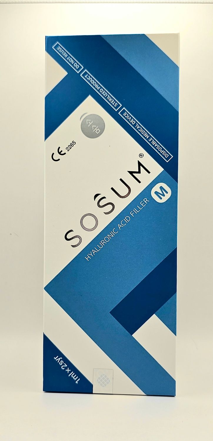 Sosum M lidocaine free front of box from Vitality Vitamin Vials