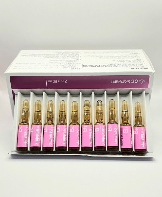 Box of Panthenol B5 and 10 ampoules from Vitality Vitamin Vials