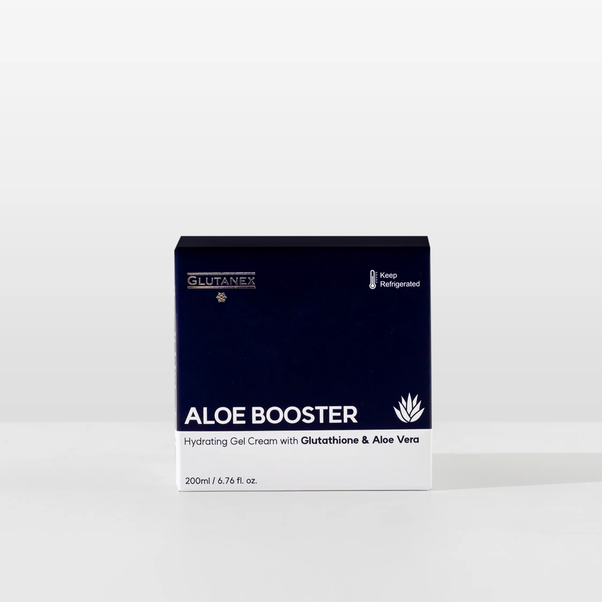 Glutanex Aloe Booster 500ml Jar and Box from Vitality Vitamin Vials