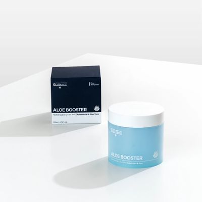 Glutanex Aloe Booster 500ml Jar and Box from Vitality Vitamin Vials