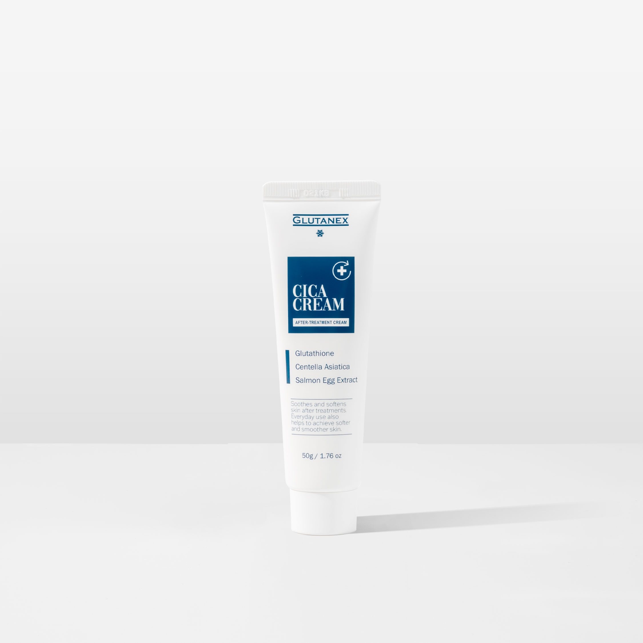 Glutanex CICA cream box and tube from Vitality Vitamin Vials