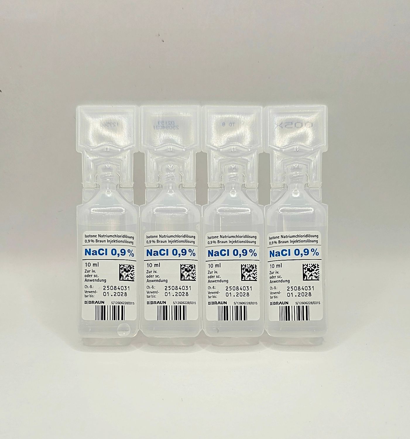 10ml sodium chloride 0.9% ampoules by Braun from Vitality Vitamin Vials