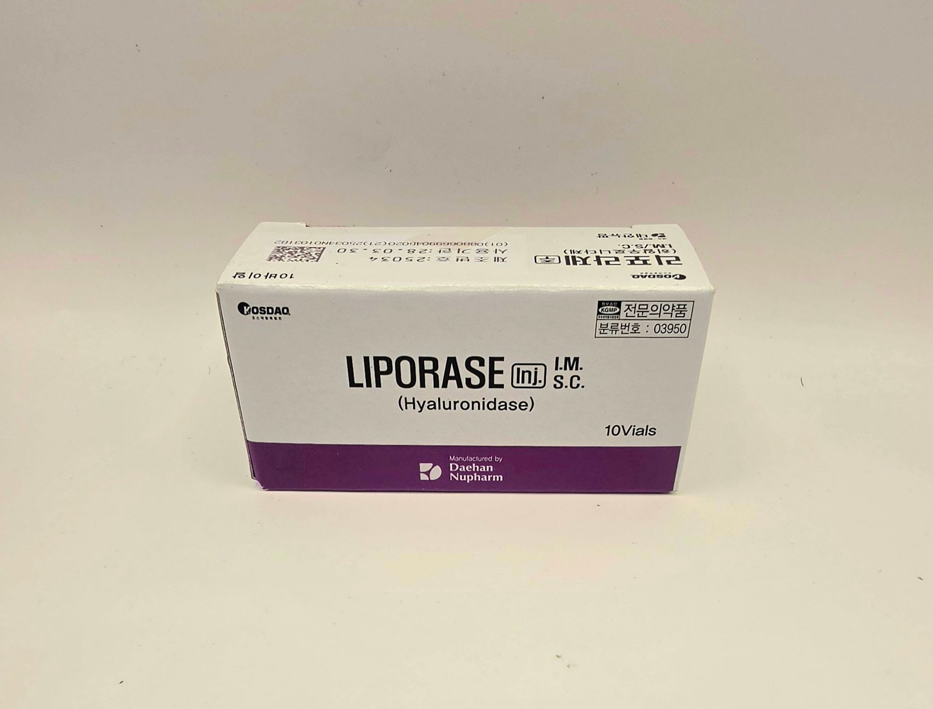 Liporase box and two vials from Vitality Vitamin Vials
