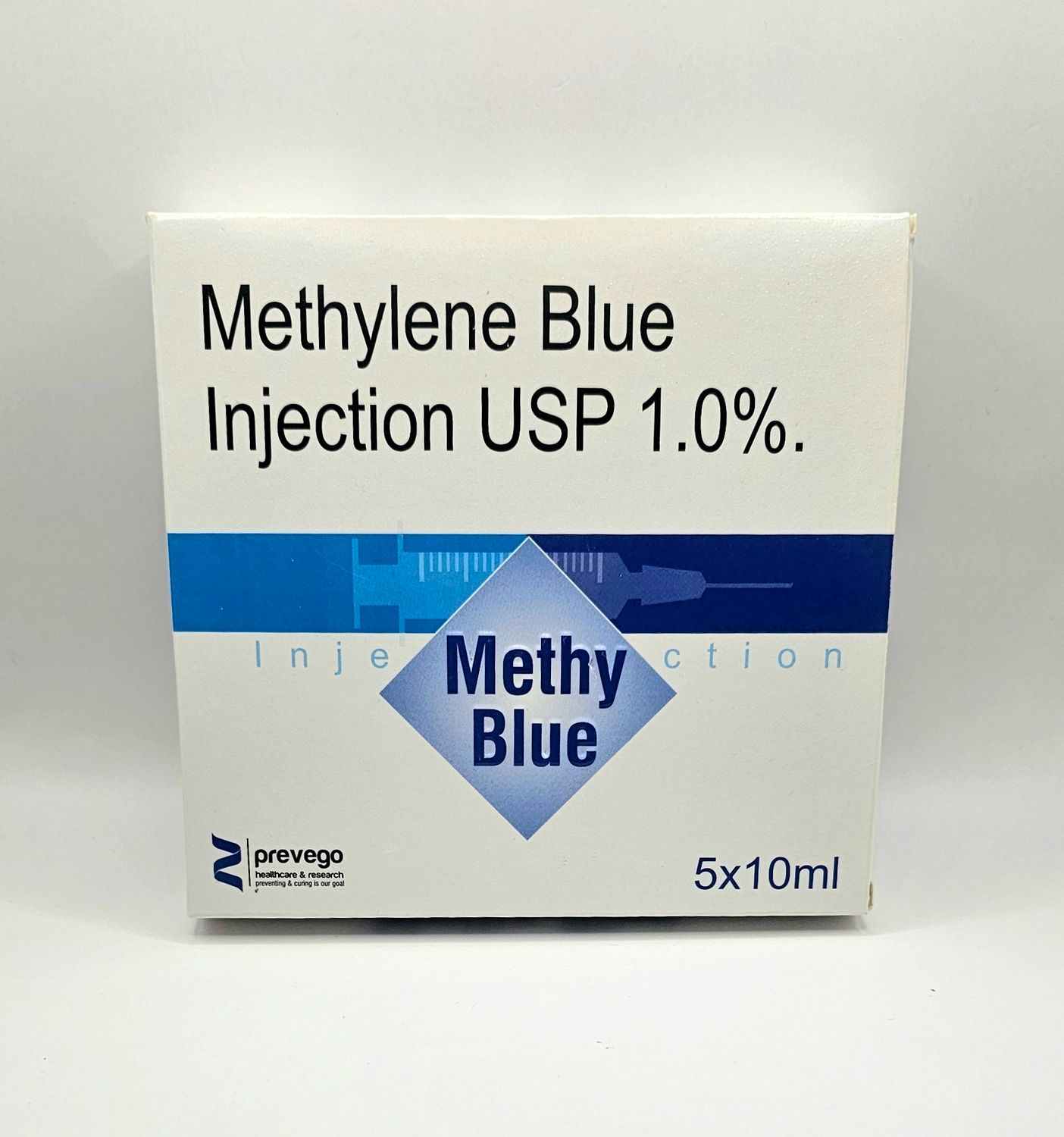 Methylene Blue Injection 100mg10ml Ampoule Box from Vitality Vitamin Vials