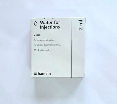 Water for Injection 2ml Ampoules - 10 Ampoules 