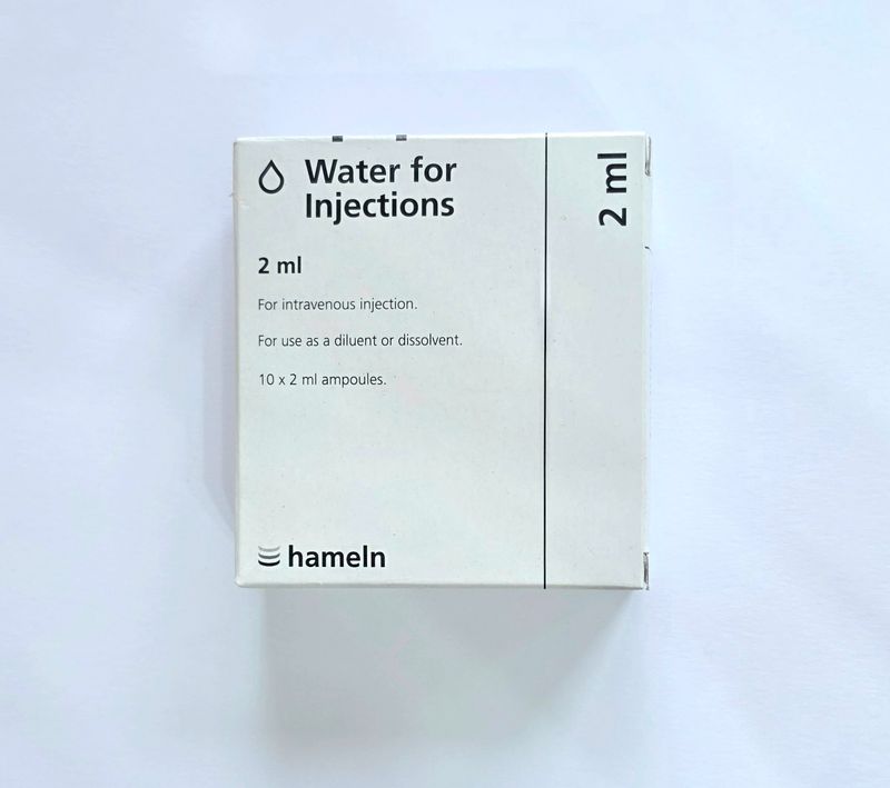 Water for Injection 2ml Ampoules - 10 Ampoules 