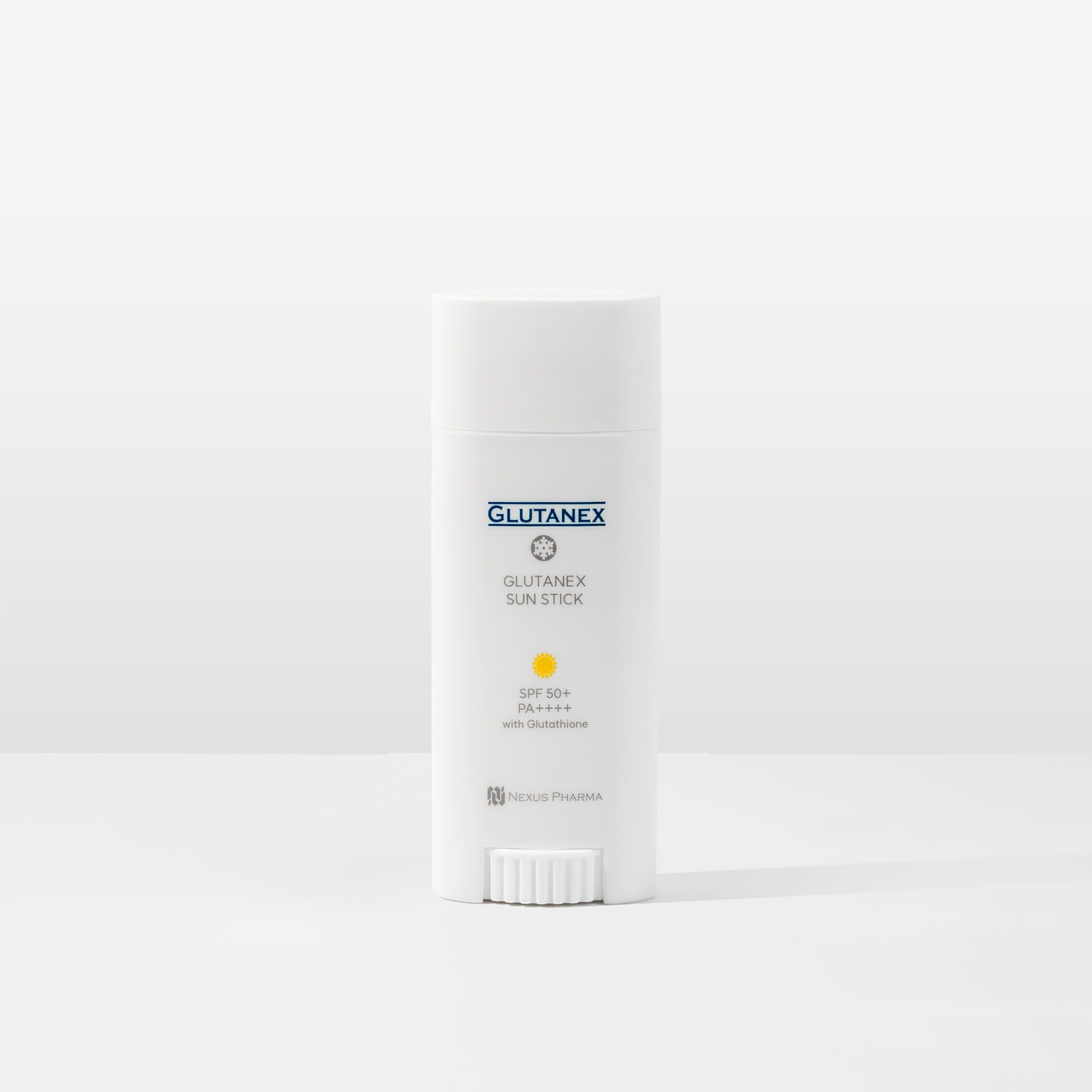 Glutanex Melanin Blocking Sunstick SPF50+++ Box and Stick from Vitality Vitamin Vials