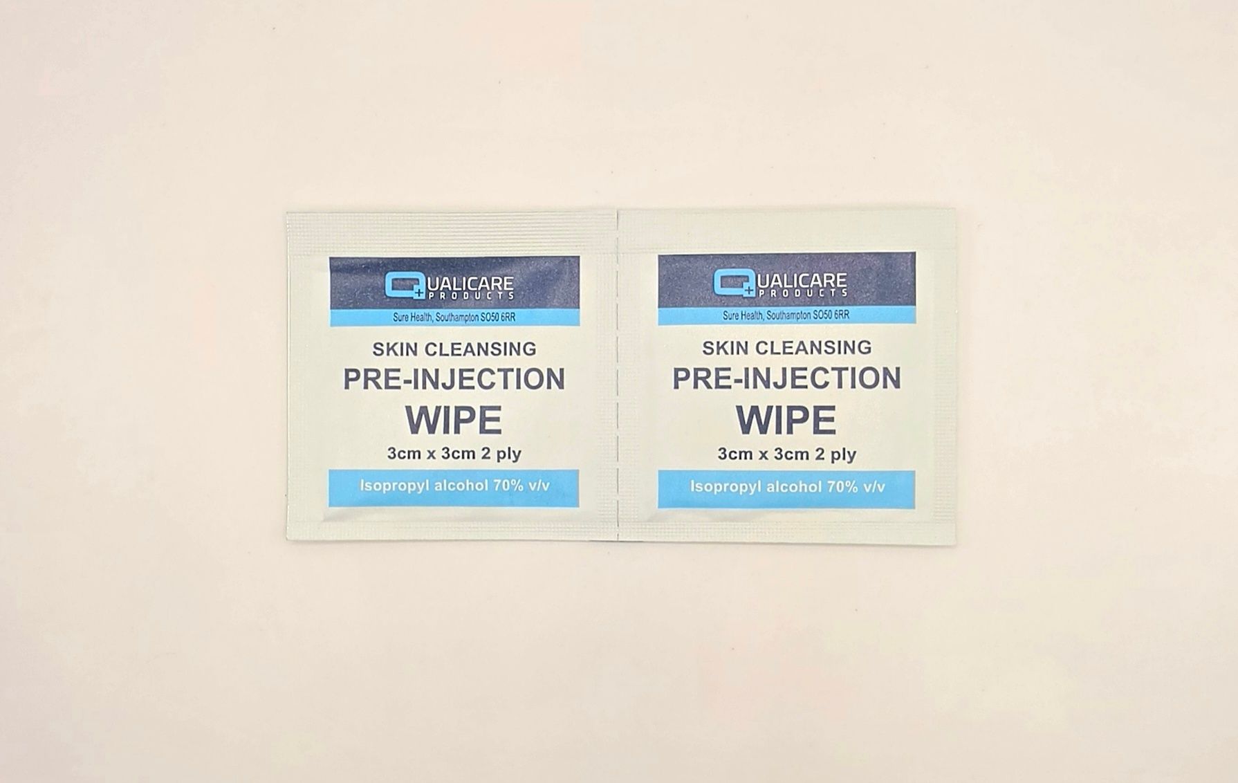 Pre-injection Alcohol Swab Box and swabs from Vitality Vitamin Vials