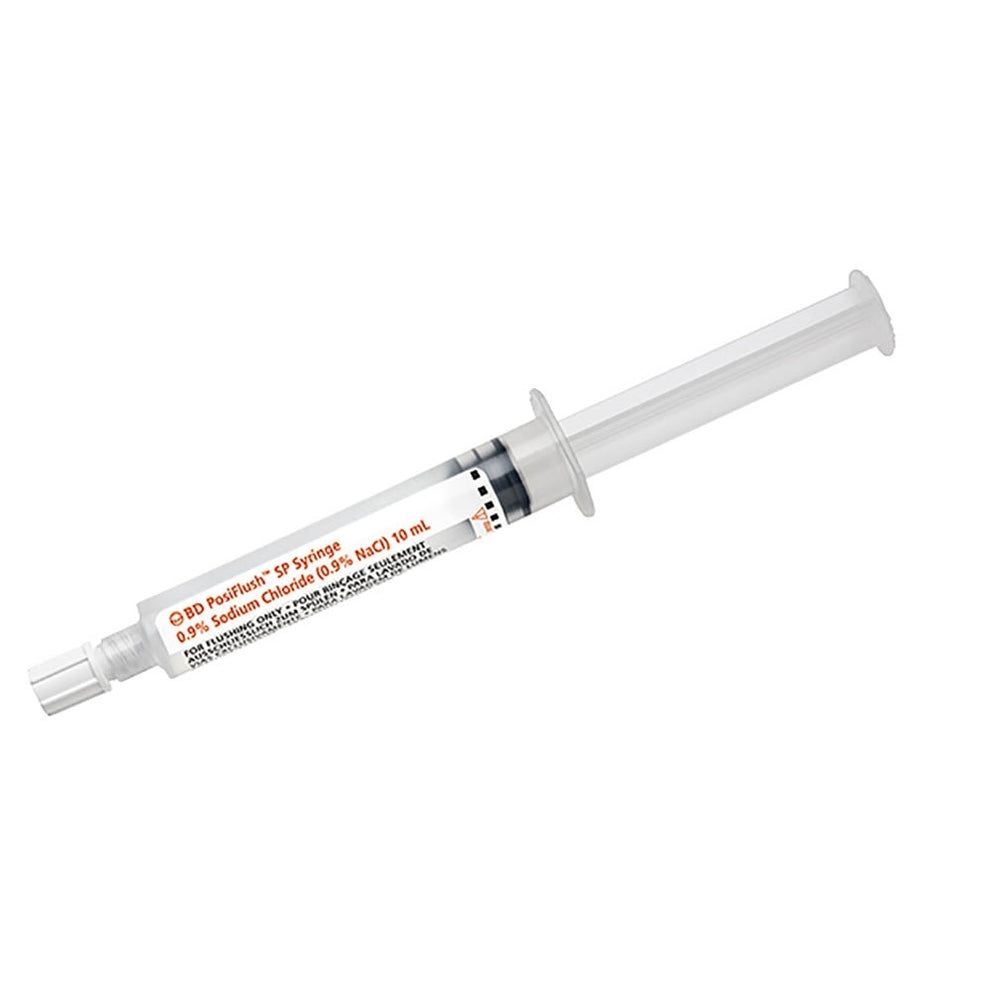 BD PosiFlush™ SP 10 mL Prefilled Saline Flush Syringe BD PosiFlush™ SP 10 mL Prefilled Saline Flush Syringe by Vitality Vitamin Vials