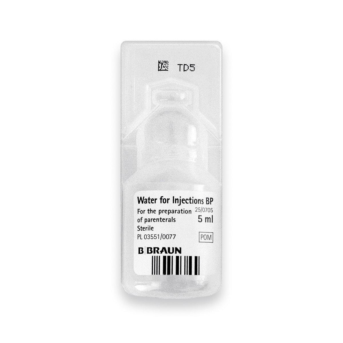 5ml Water for Injection Box from Vitality Vitamin Vials