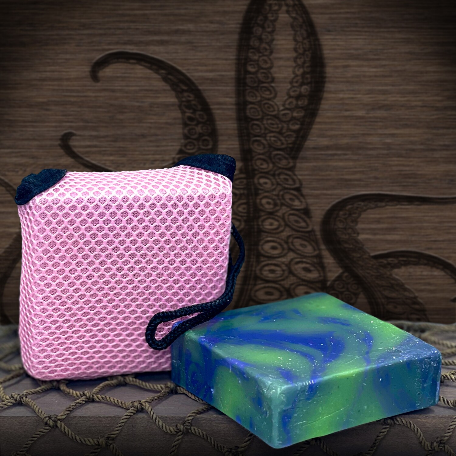 EXFOLIATING SOAP BAG