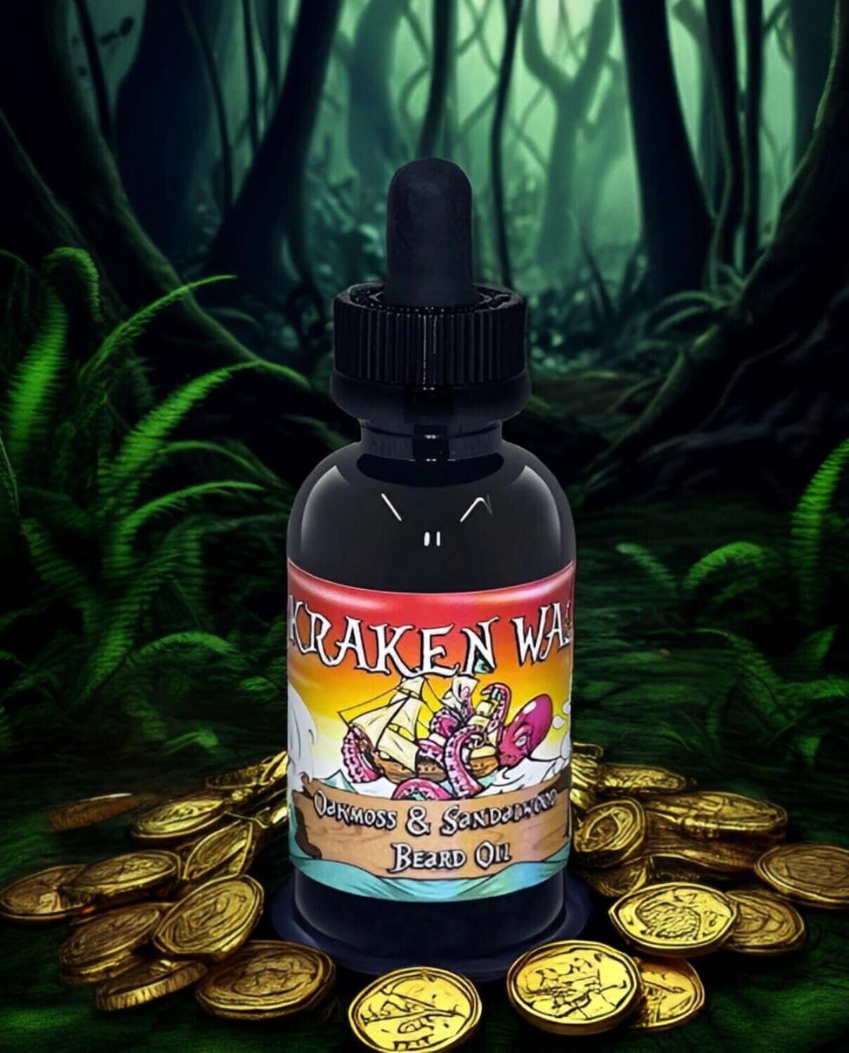 OAKMOSS &amp; SANDALWOOD BEARD OIL 2 OZ